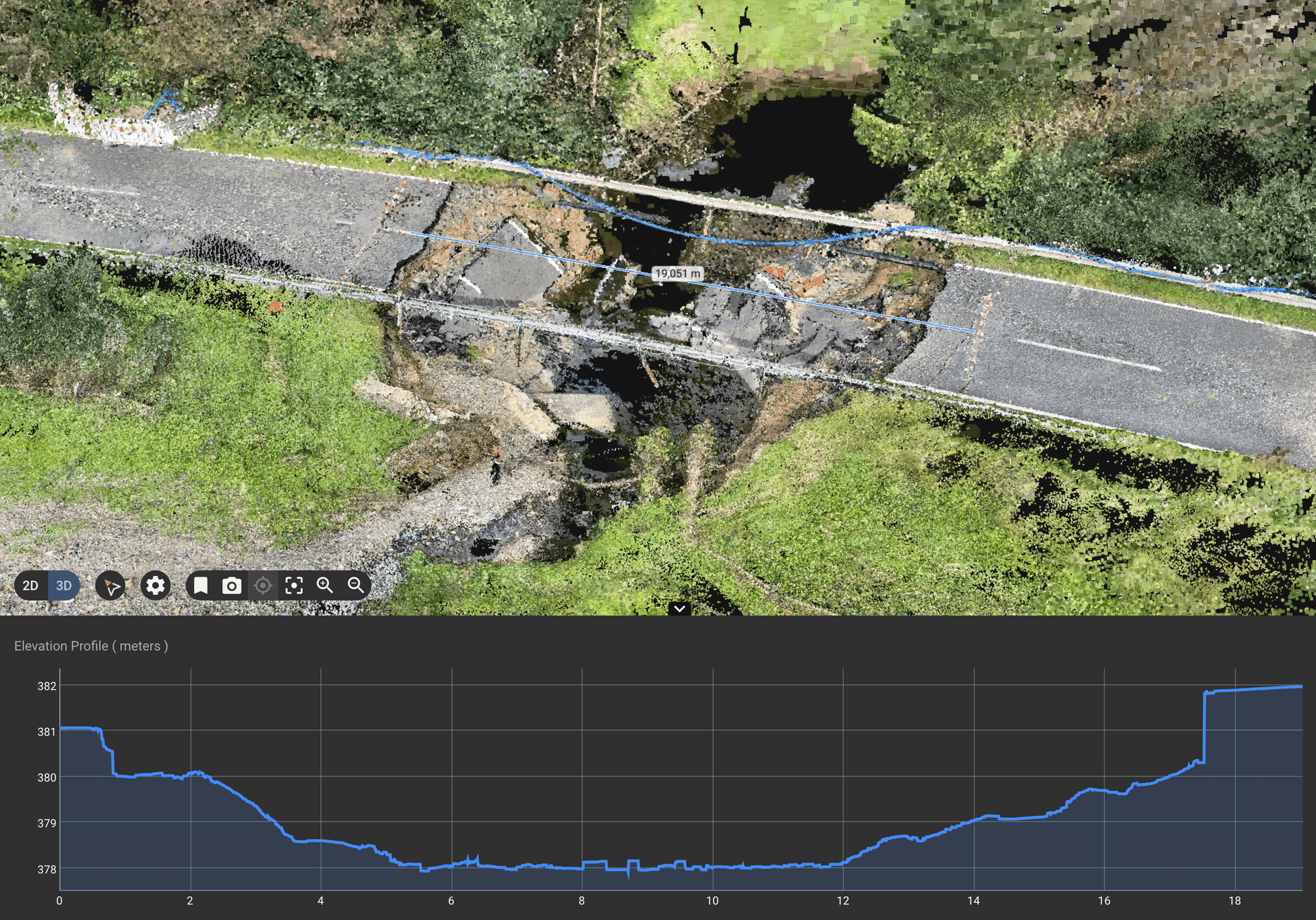 Artal - Brücke von Flut zerstört